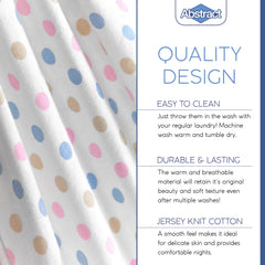 Abstract Mini Crib Sheets nursery decor friendly polka dot style.