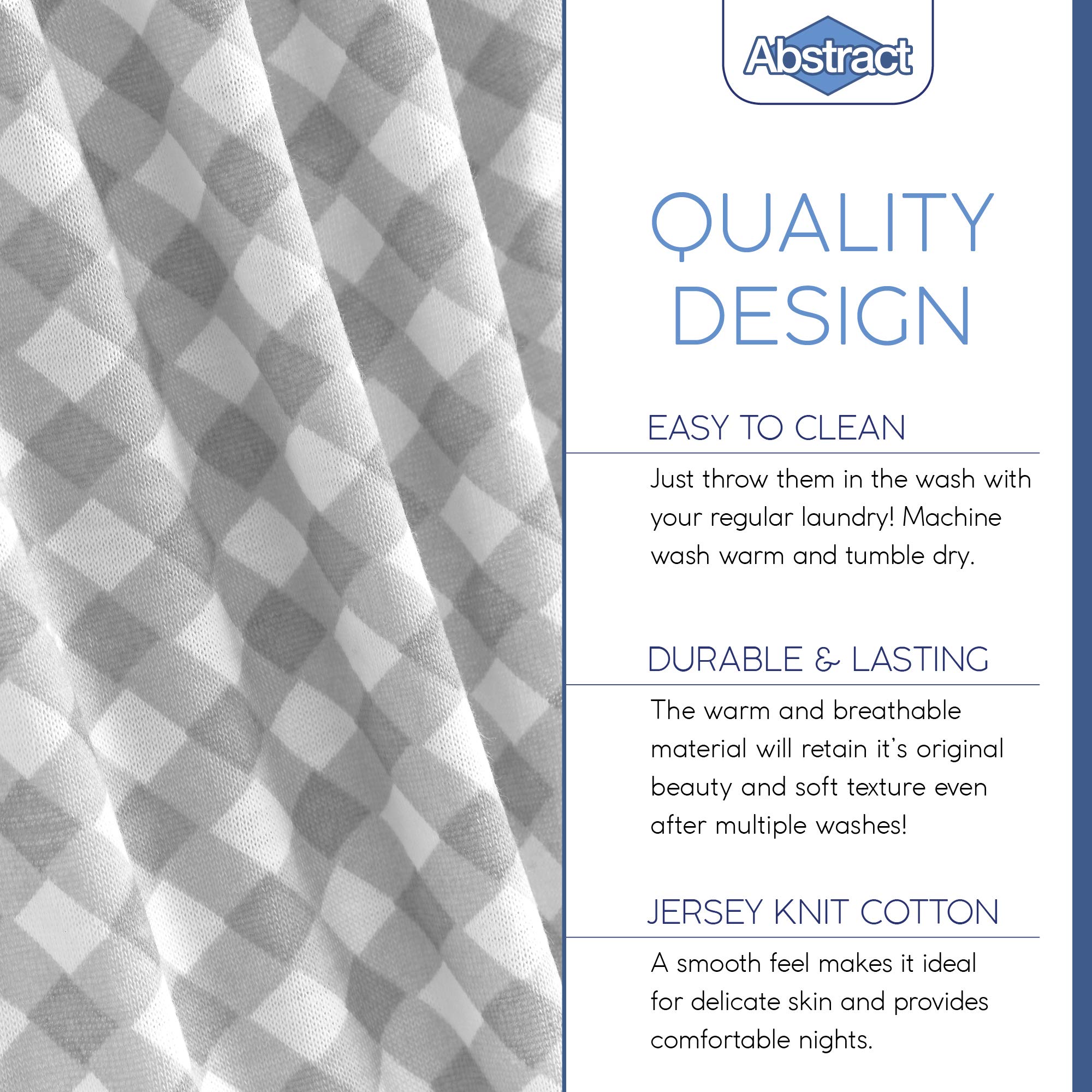 Abstract Mini Crib Sheets feature a zigzag print for a calm nursery vibe and durable softness.