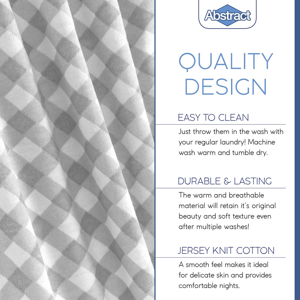 Abstract Mini Crib Sheets feature a zigzag print for a calm nursery vibe and durable softness.