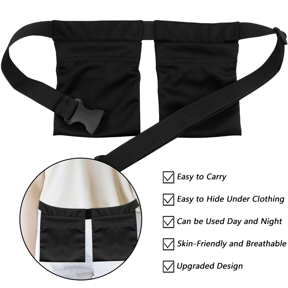 Abvsdu dual drain bottle pockets keeping two bottles organized.