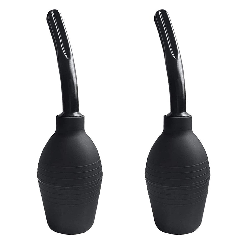 Abyclean anal douche bulb 310ml black for comfortable at-home cleansing.