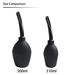 Abyclean anal douche bulb black nozzle detail for precise application