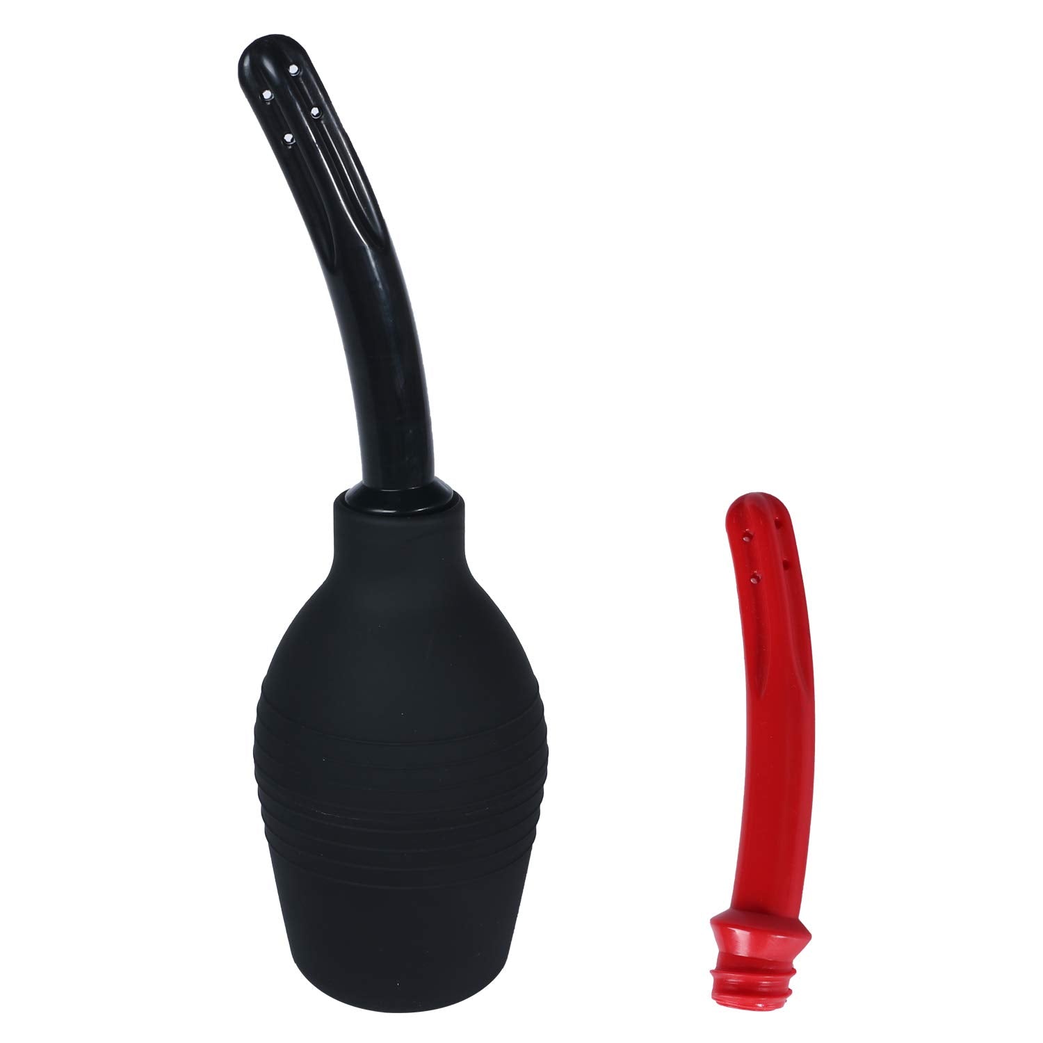 Abyclean dual-nozzle anal douche bulb for versatile at-home cleansing