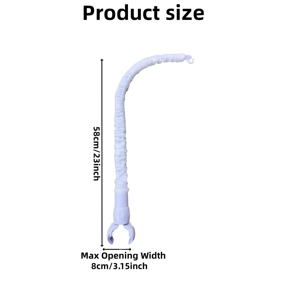 Accfore baby mobile arm claw opening demonstrates secure grip on varying crib widths
