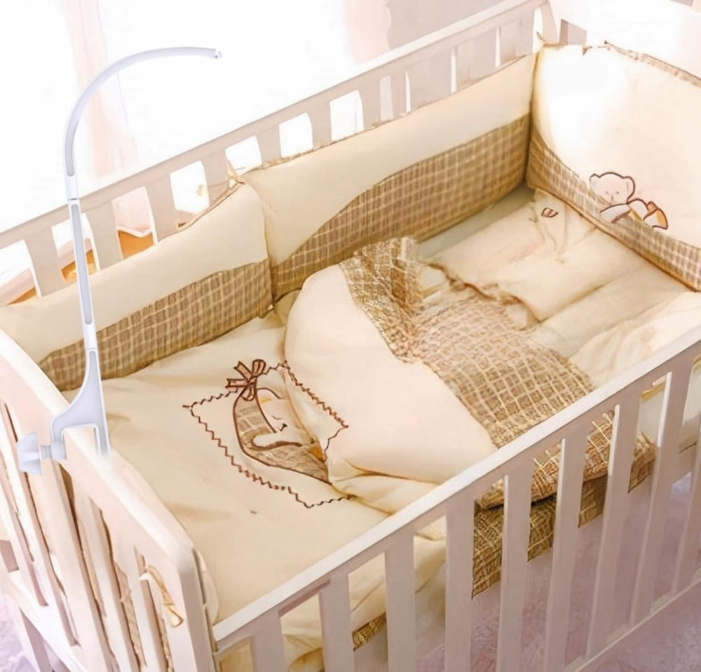 Accfore crib mobile accessories included for quick setup.