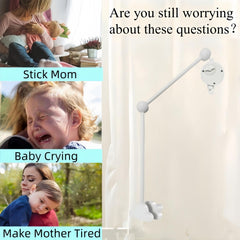 Accfore 27-inch wooden arm fits most cribs, with visible claw