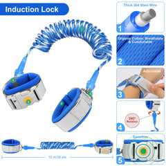 Accmor 2-pack upgraded toddler leash displayed for two children outdoors.