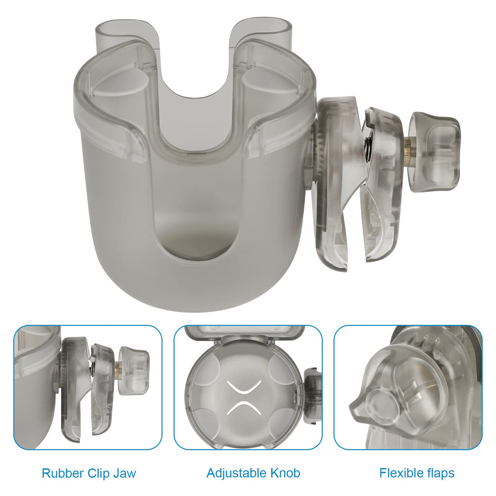 Accmor 360-degree rotatable clamp for flexible mounting on handlebars.