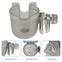 Accmor 360-degree rotatable clamp for flexible mounting on handlebars.