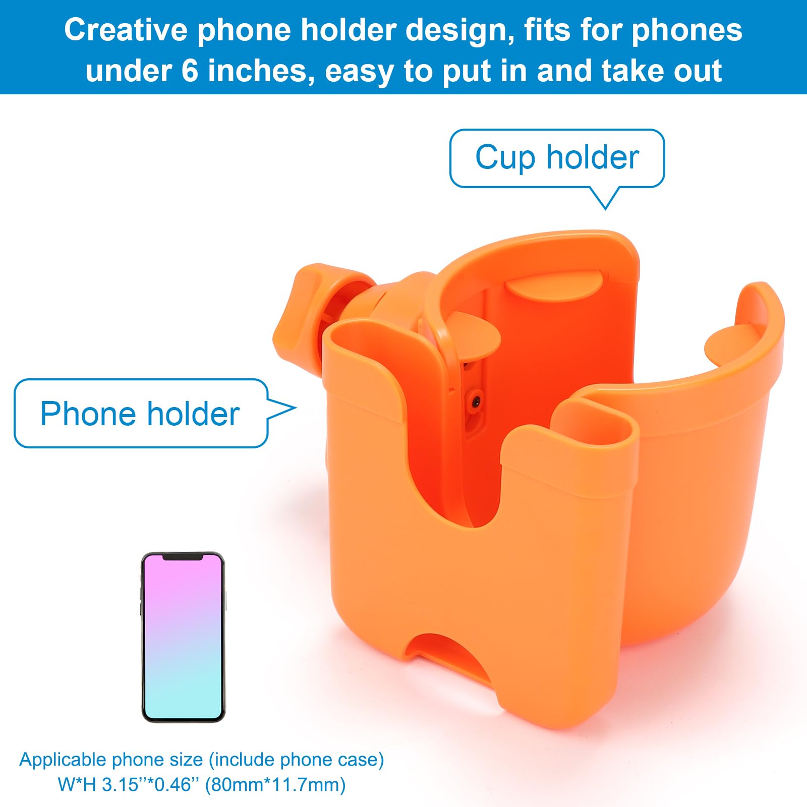 Accmor clamp rotates 360 degrees for flexible viewing angles