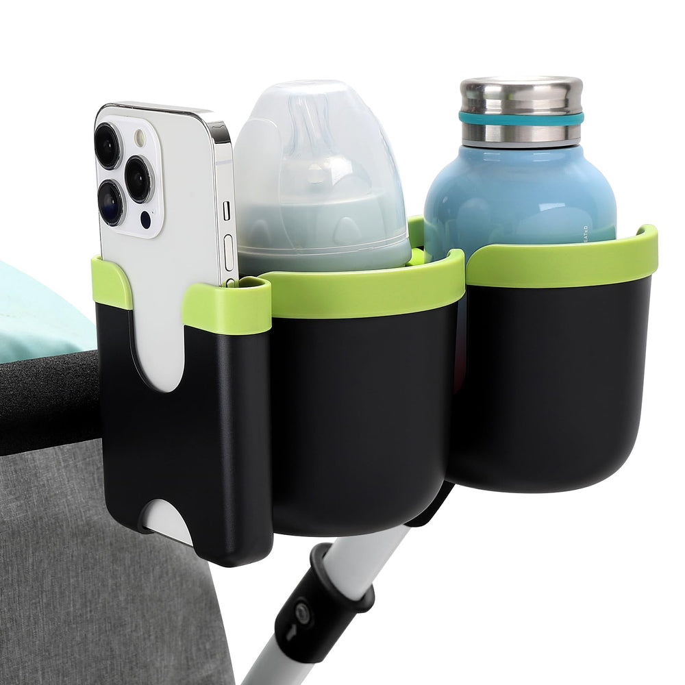 Accmor 360-degree rotating clamp attaches securely to handlebars.