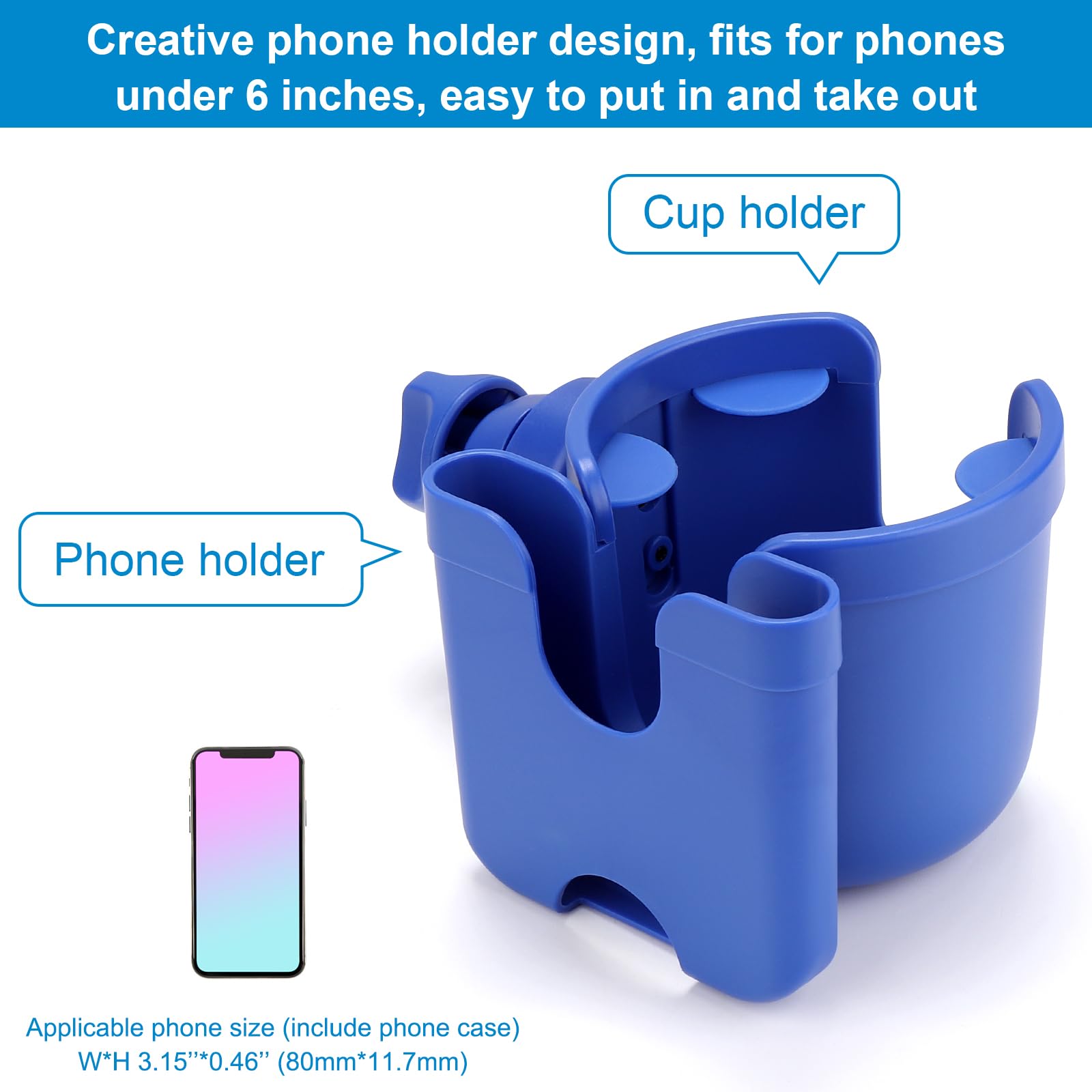 Accmor 360-degree rotation clamp for flexible mounting positions.
