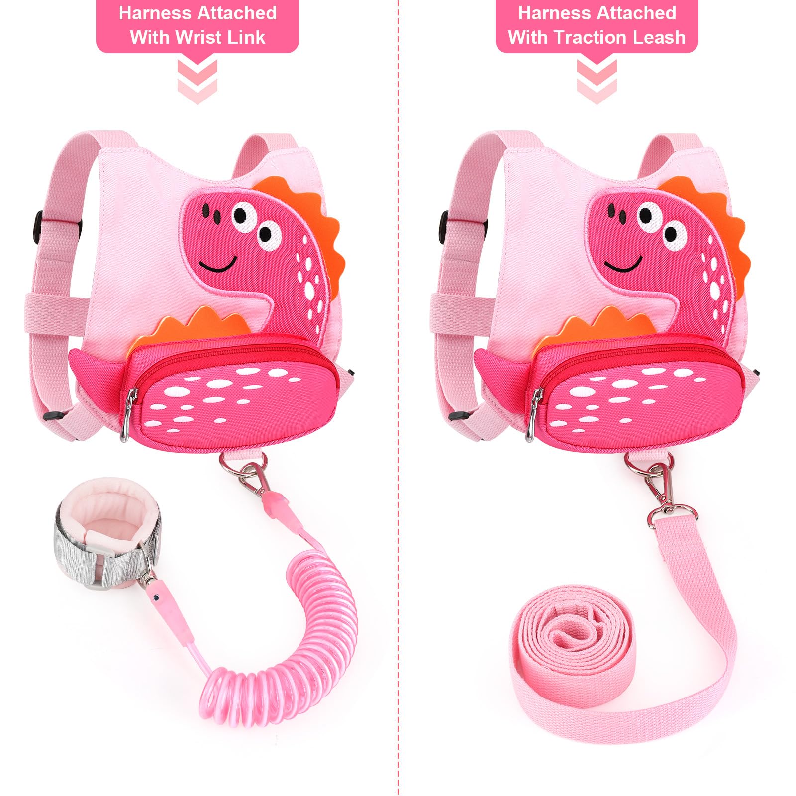 Accmor 3-in-1 harness showing adjustable straps for growing kids.