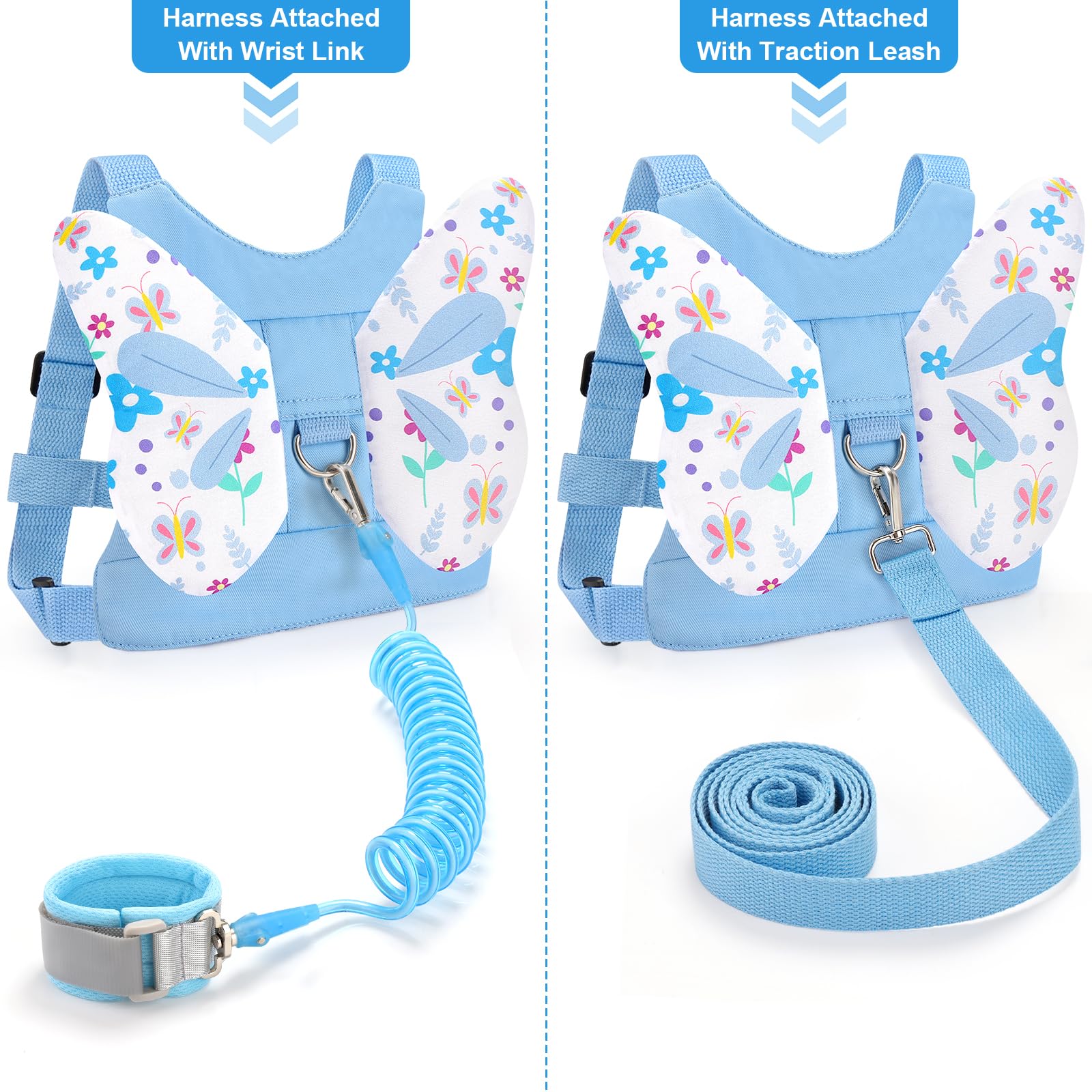 Accmor 3 in 1 harness shows soft cotton shoulder straps for comfort