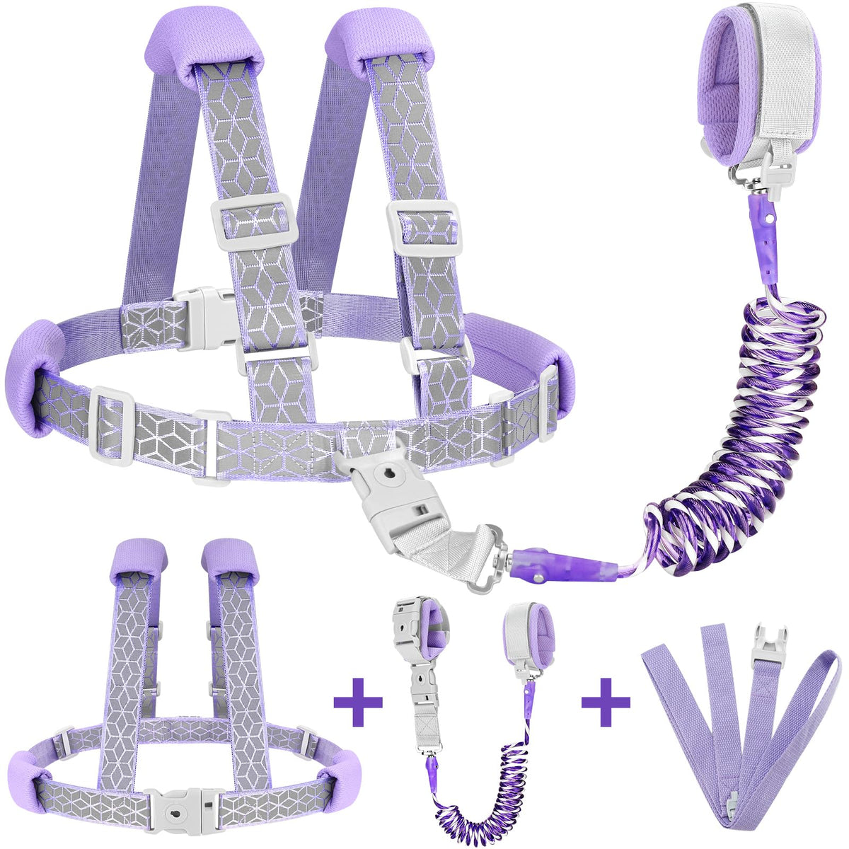 Accmor 3in1 toddler harness leash worn for close supervision and independence.
