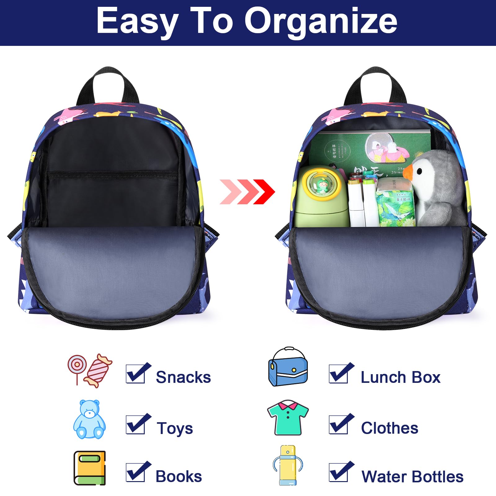 Dinosaur-themed Accmor backpack offers four use modes for flexible supervision.
