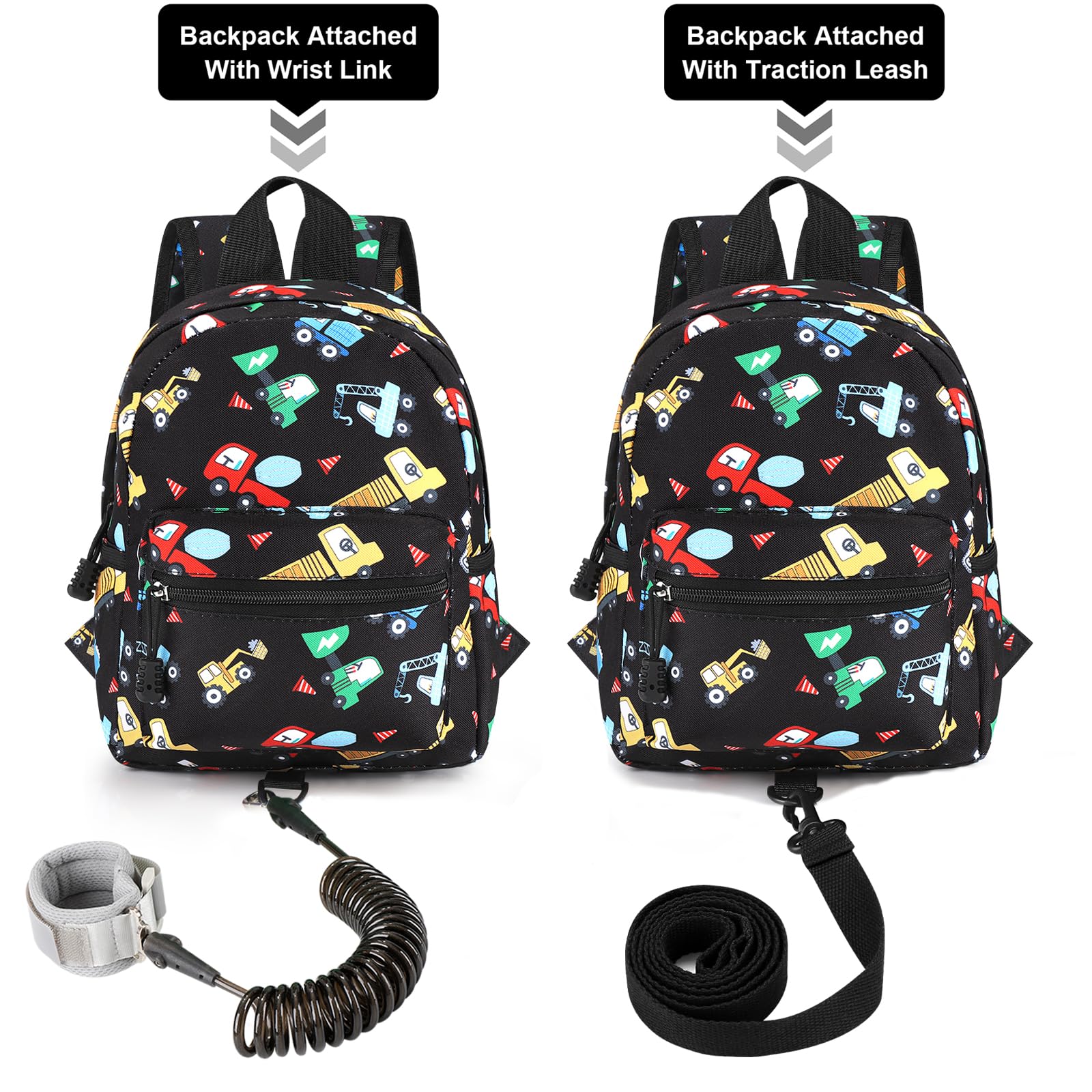 Accmor 4-in-1 backpack with leash and wrist link options for flexibility