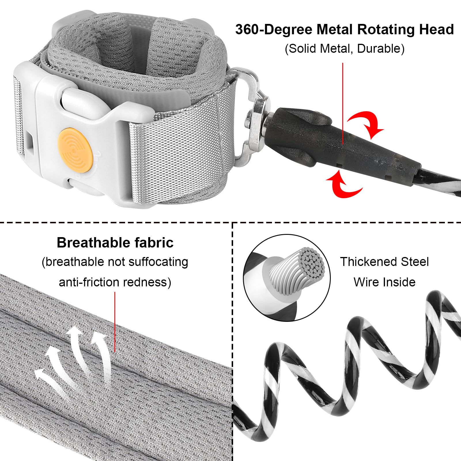 Accmor 6.5ft spring rope with swivel head in action outdoors