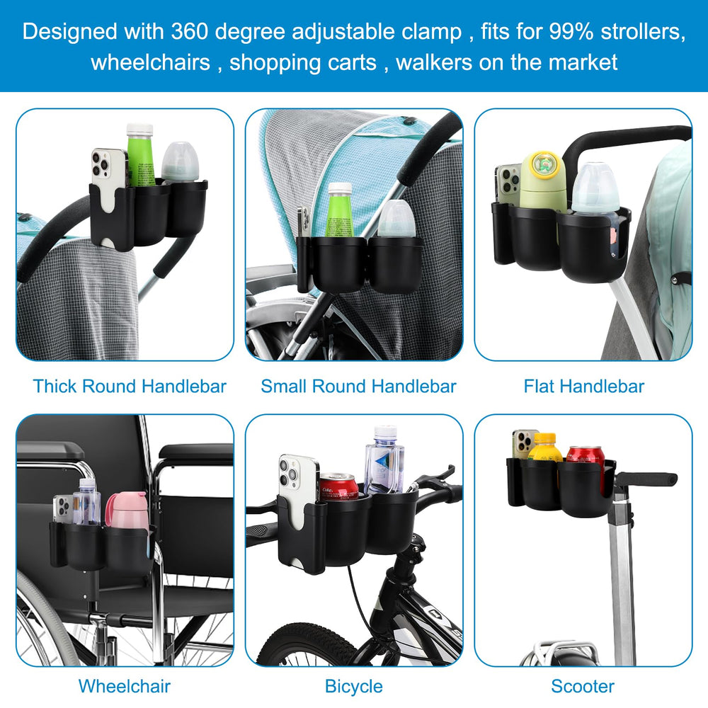 Accmor durable ABS plastic construction resists wear during daily stroller use.
