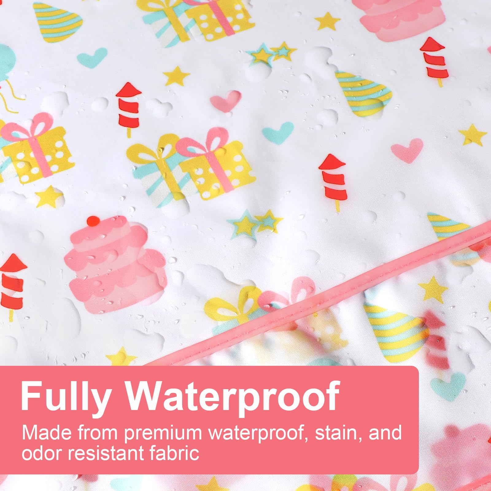 Accmor bib with adjustable hook-and-loop closure for growing babies
