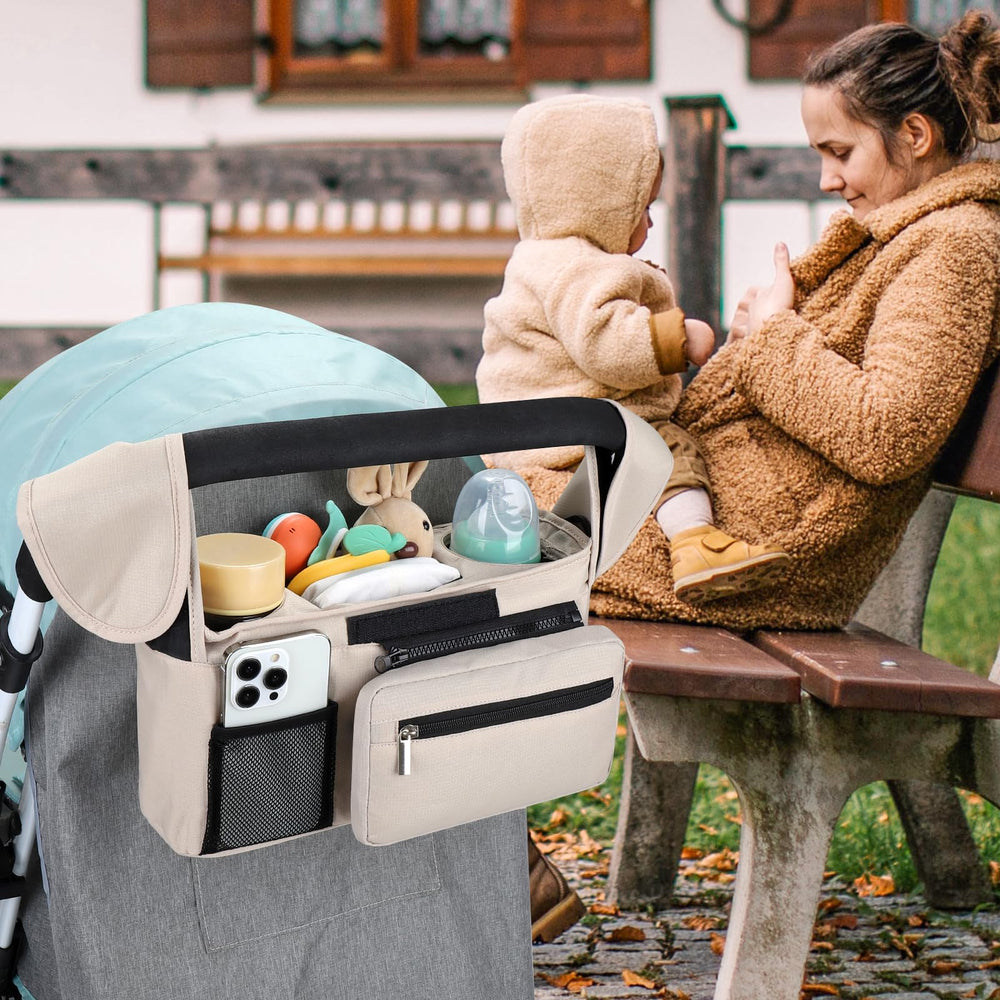 Accmor adjustable Velcro strap fits a wide range of strollers securely.