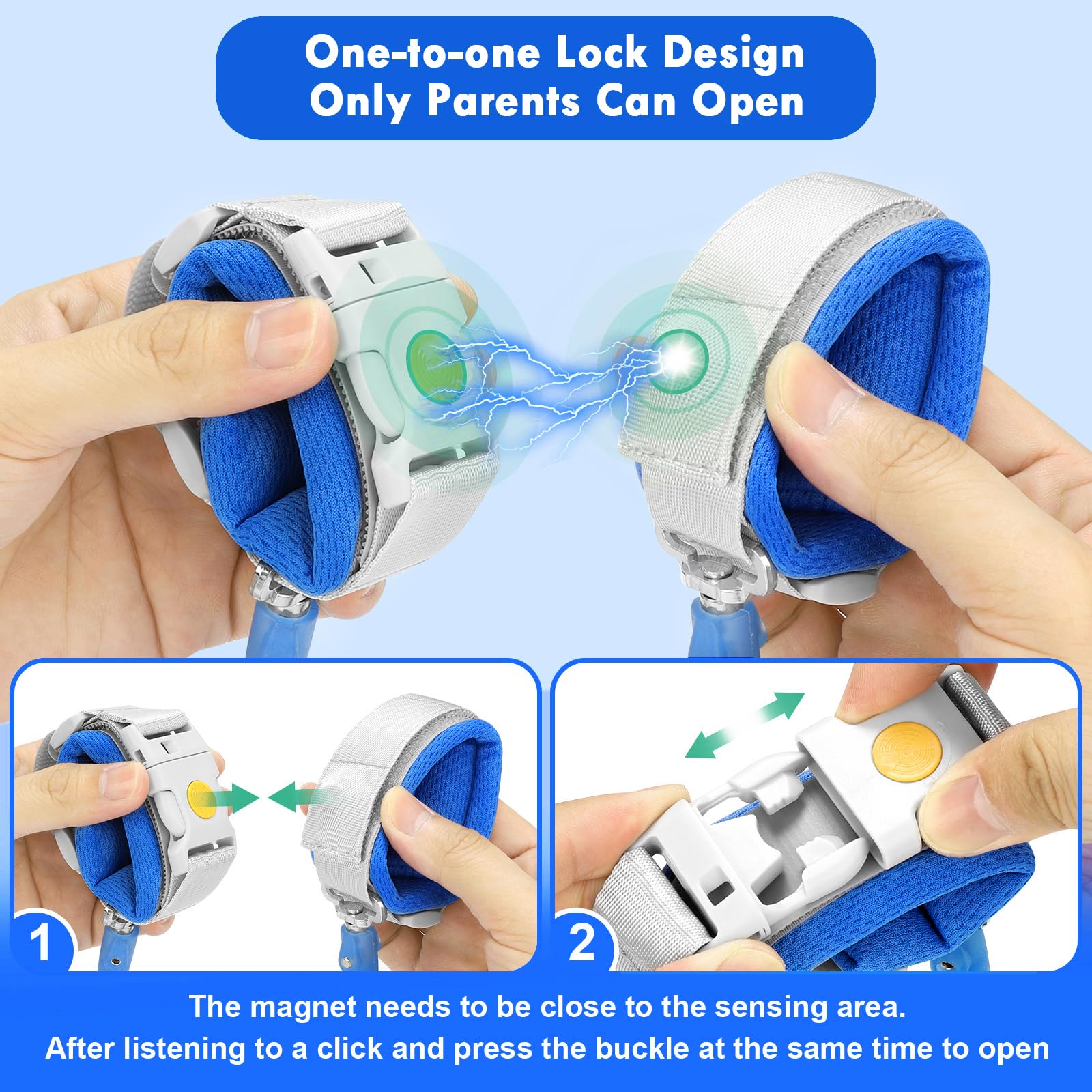 Accmor adjustable wrist ends fit children under 10 for comfort