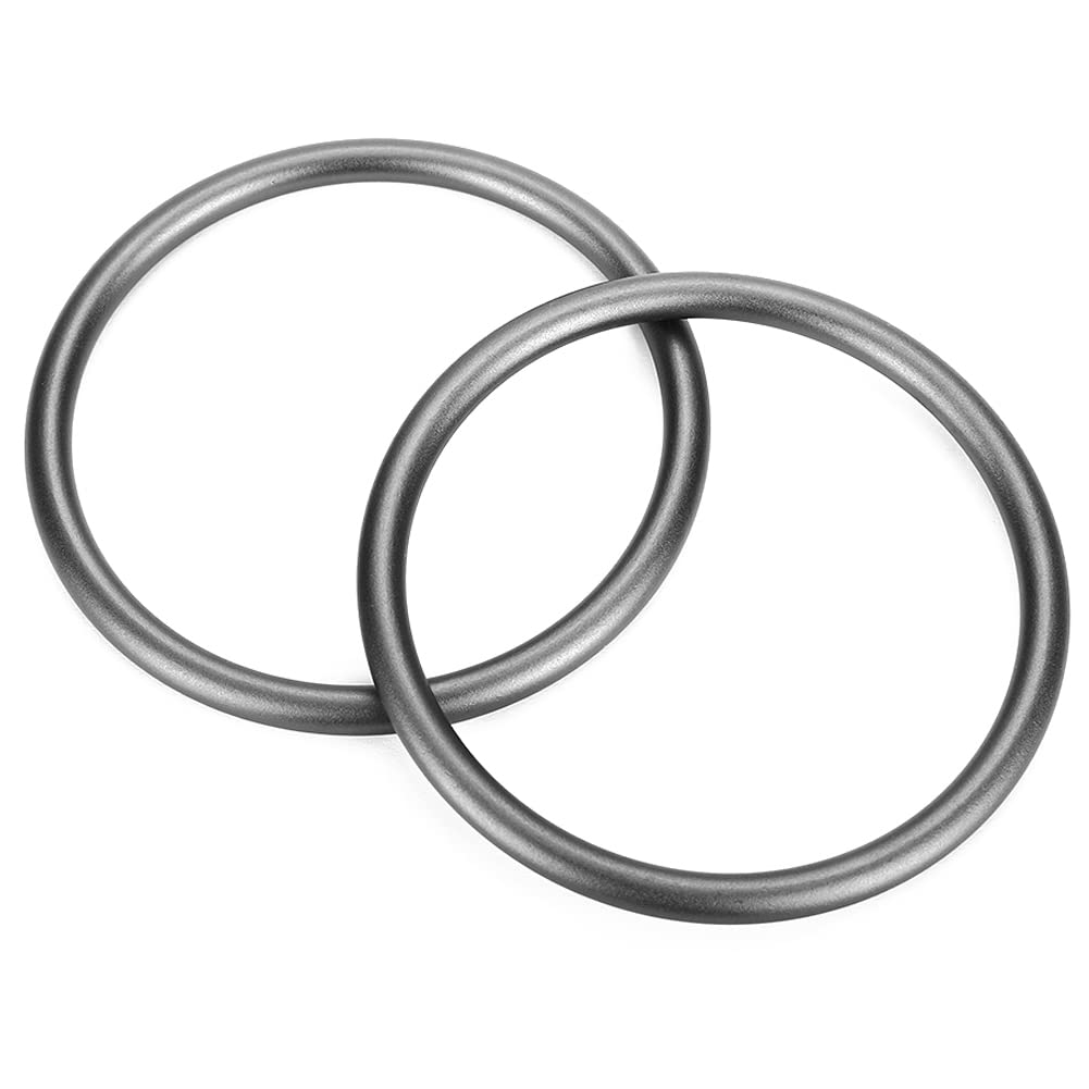 Accmor aluminium baby sling ring 3-inch gray close-up showing durable edge