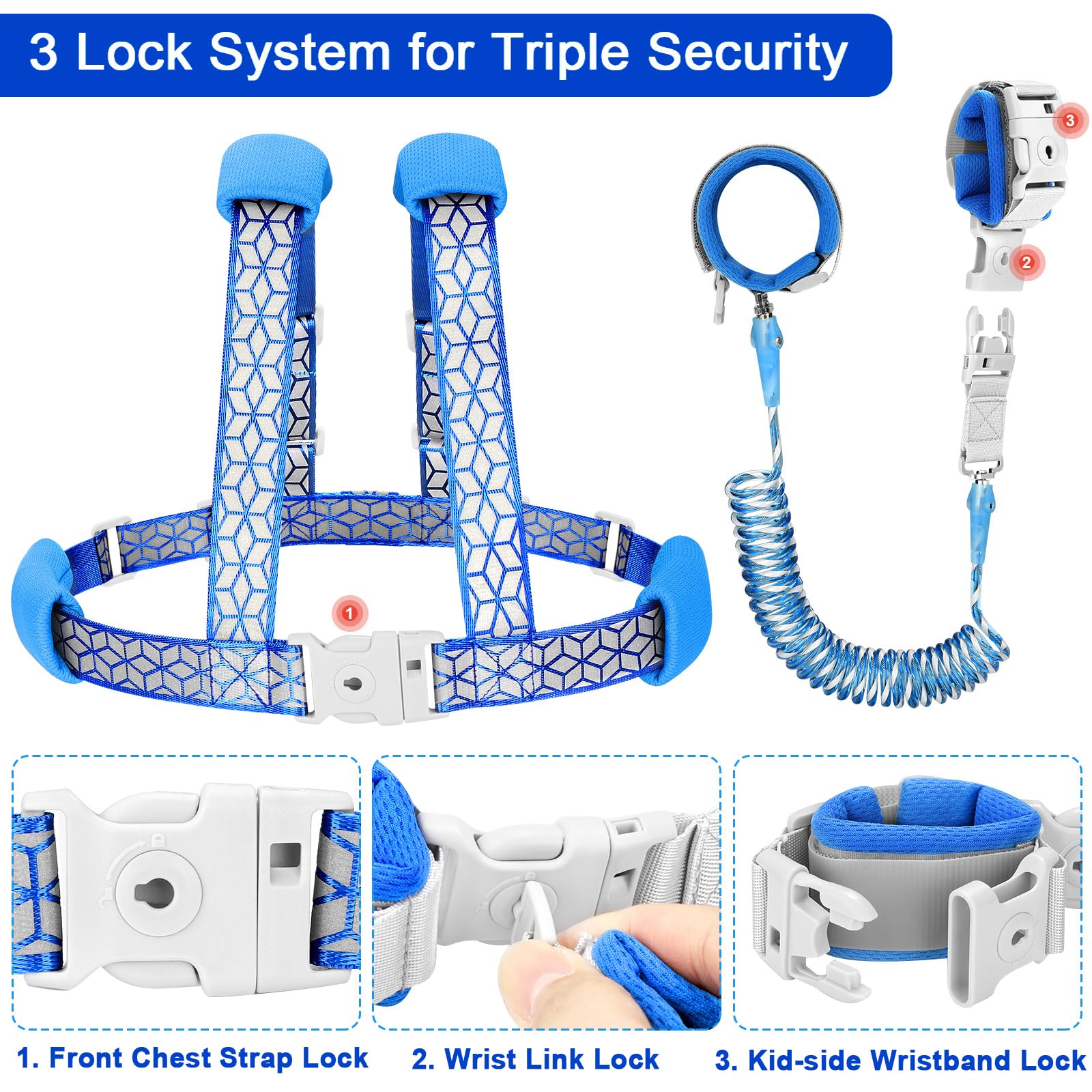 Accmor anti-lost wrist link on parent and child for close supervision