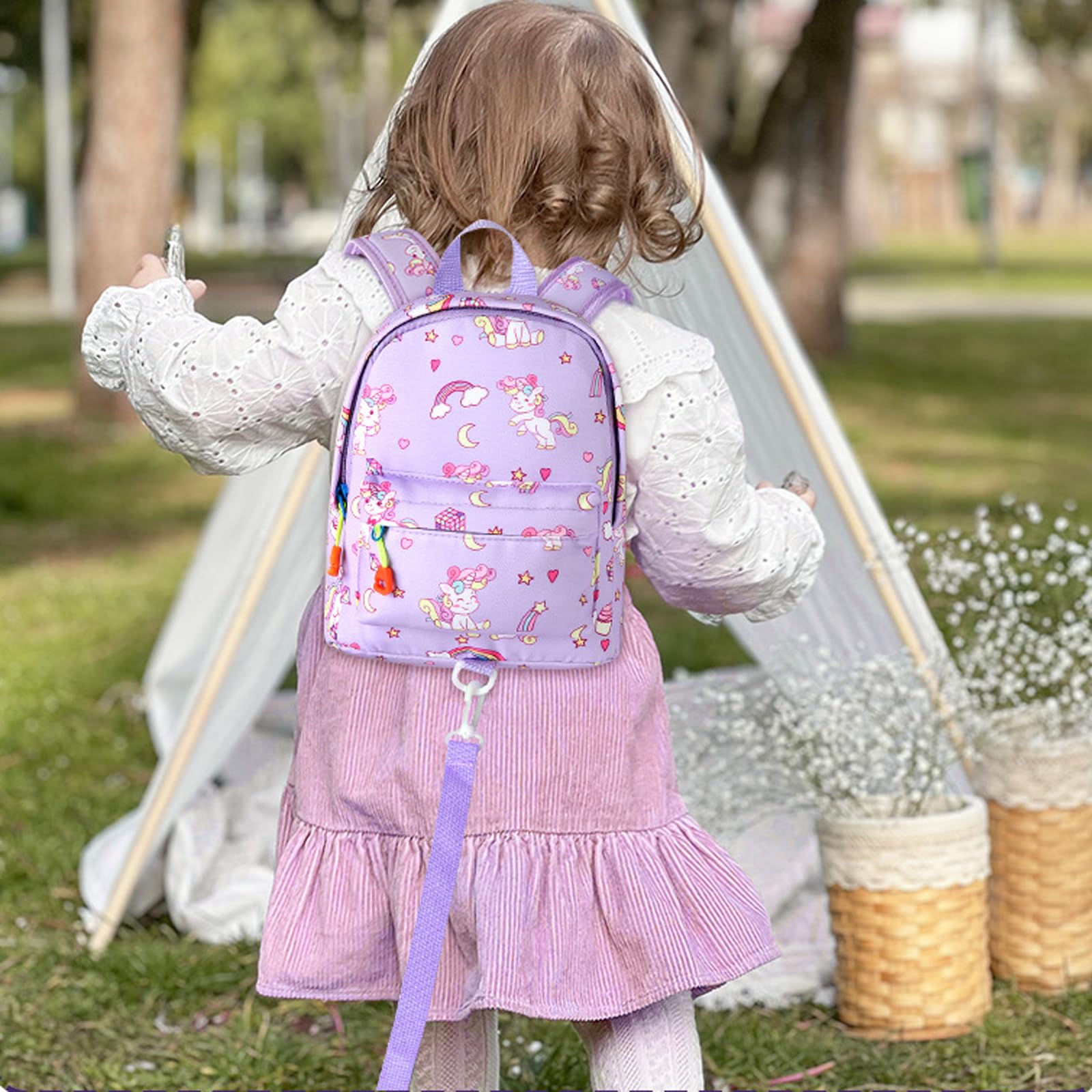 Accmor compact toddler backpack fits wipes, snacks, and a change of clothes.