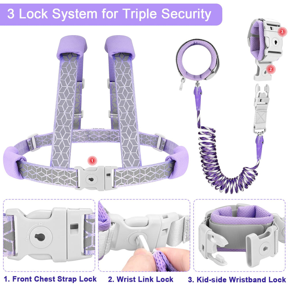 Accmor anti-lost wrist link in stainless steel ensures secure outings.