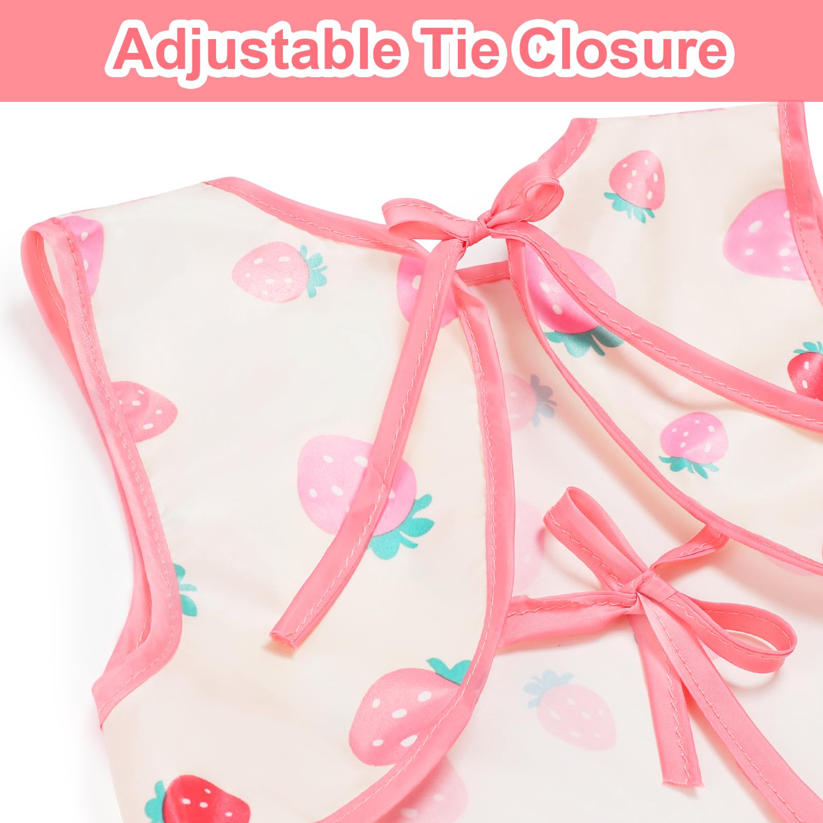 Accmor bib with catch-all pocket traps crumbs for easier cleanup.