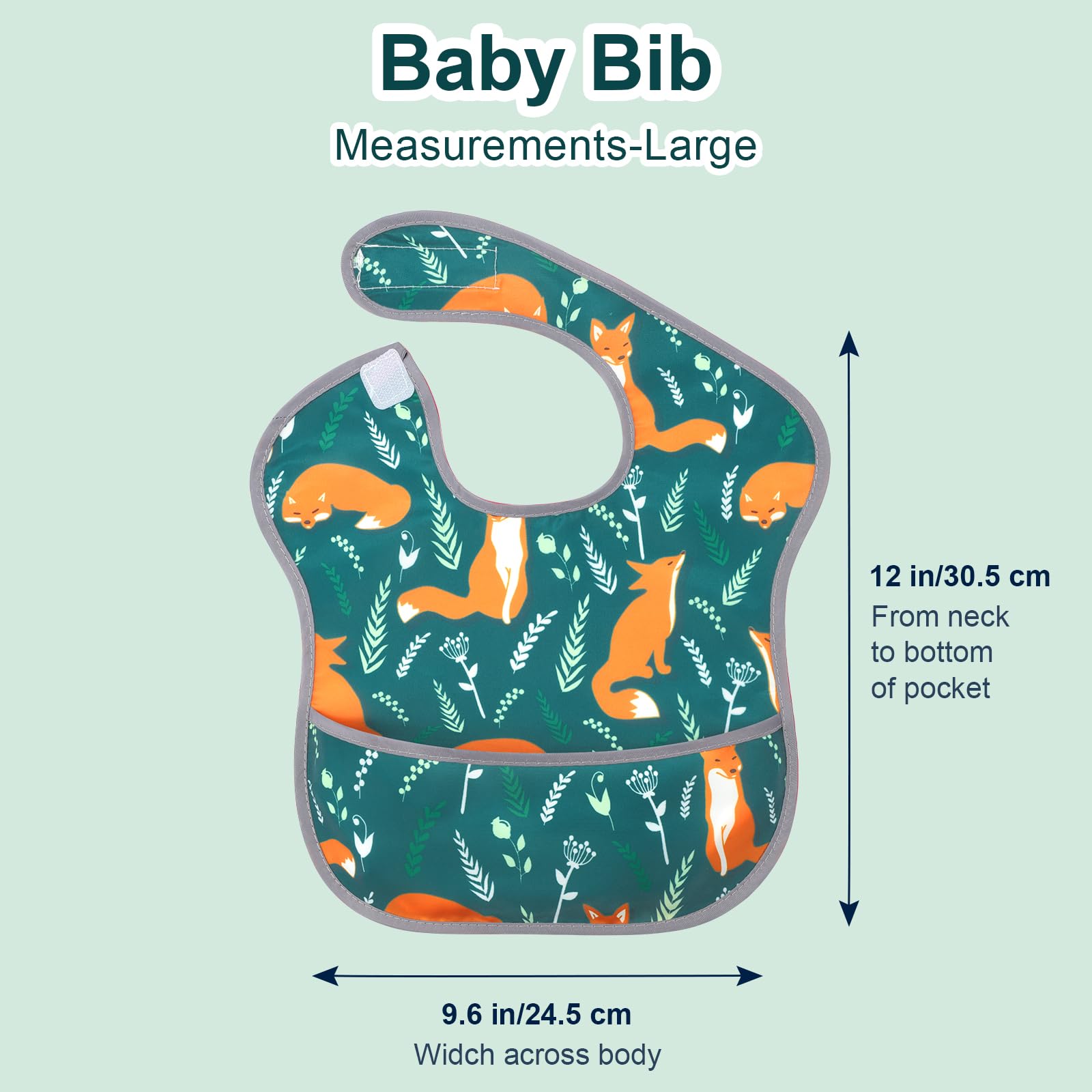 Accmor baby bibs come in a 3-pack for rotation.
