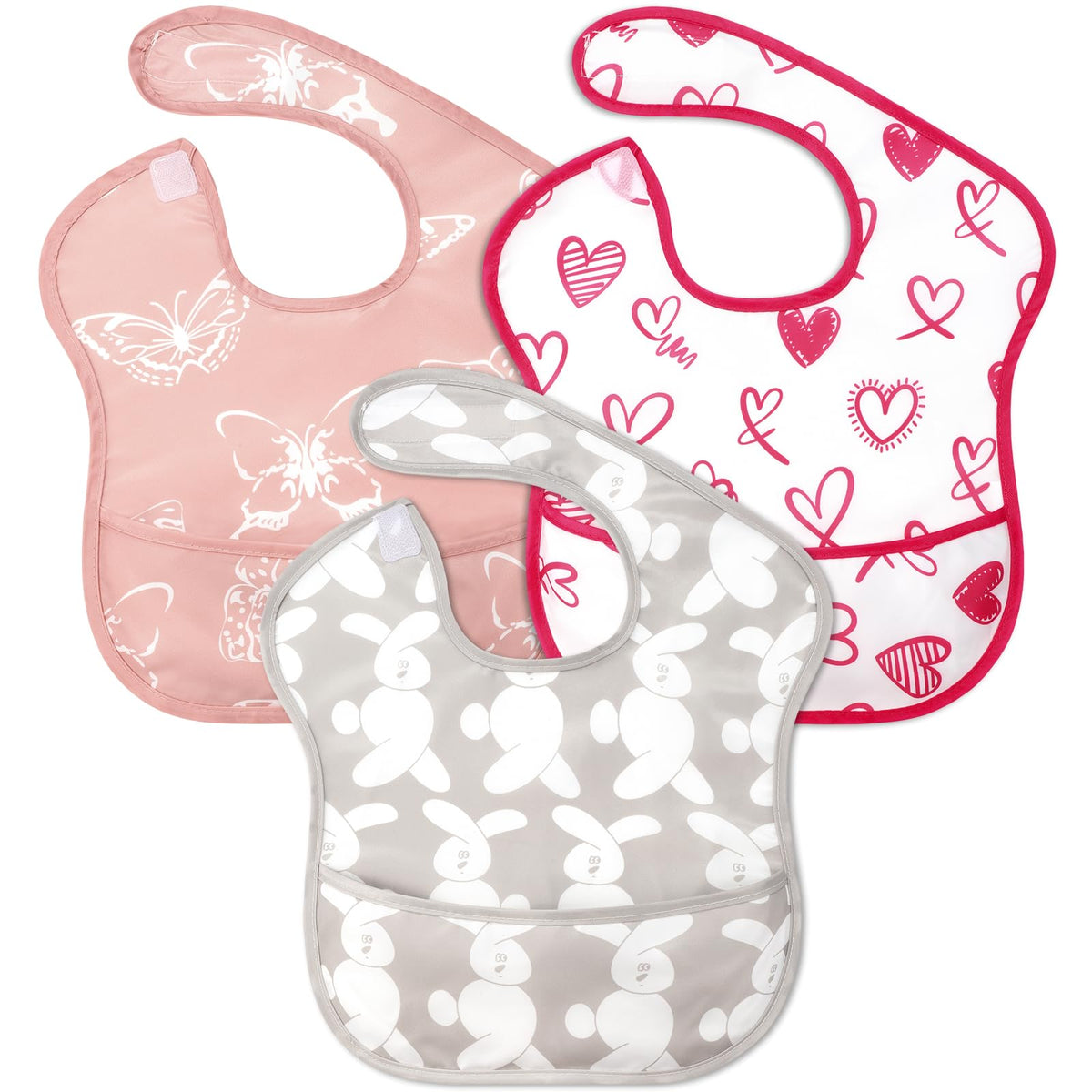 Accmor baby bibs during feeding catching spills to protect clothes