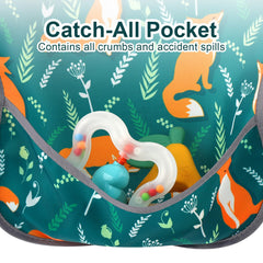 Accmor baby bibs use lightweight polyester for soft durability.