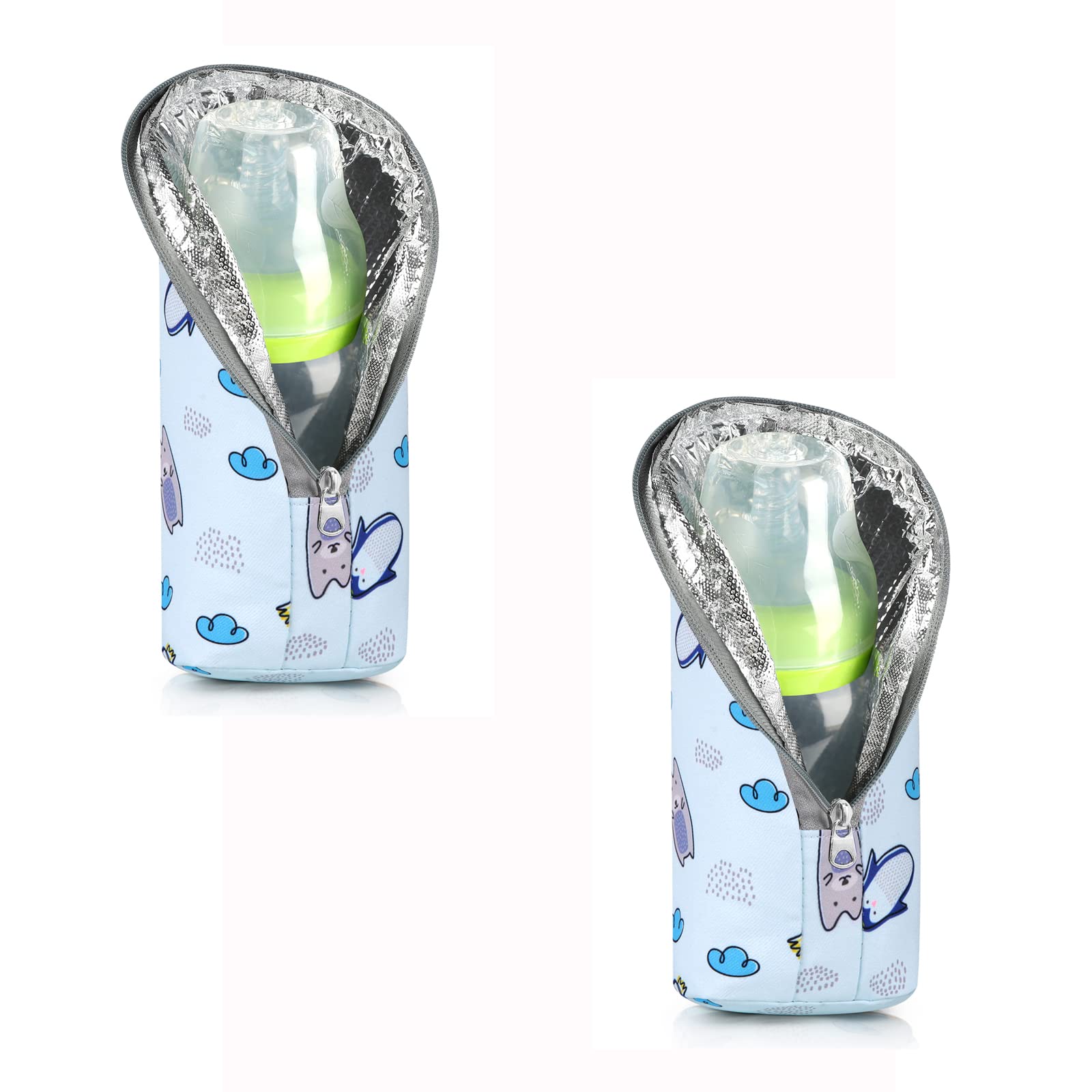 Accmor baby bottle cooler bag front view shows compact travel-ready design