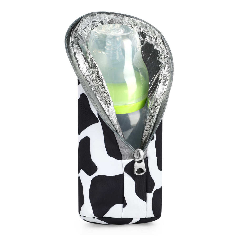 Accmor baby bottle cooler tote front view shows portable insulation for on-the-go feedings.