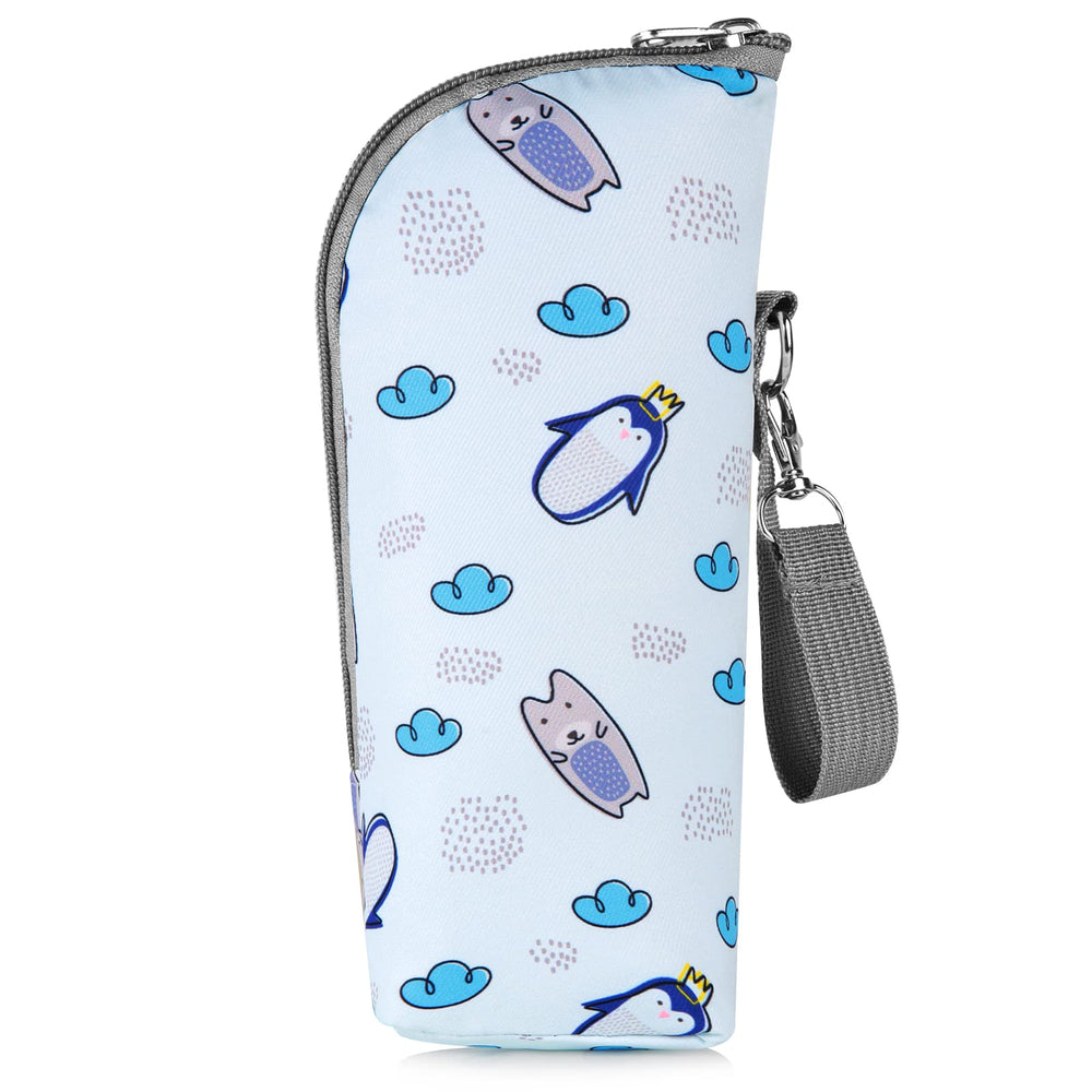 Accmor cooler bag side view highlights easy-carry strap for transport