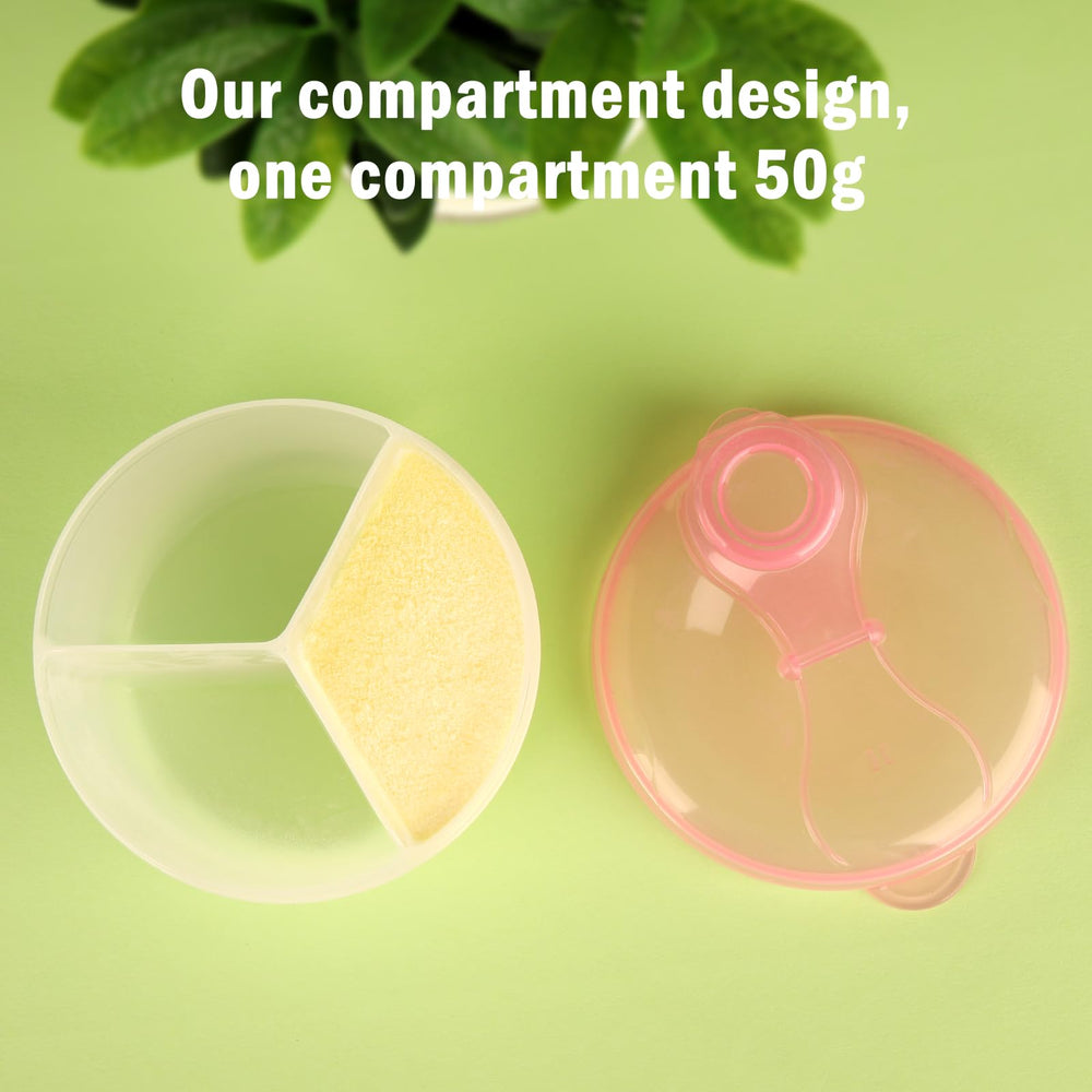 Three 100ml compartments total 300ml for pre-measured portions.