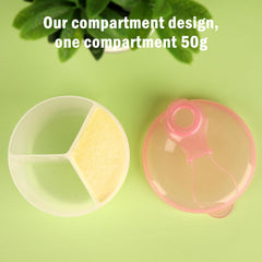 Three 100ml compartments total 300ml for pre-measured portions.