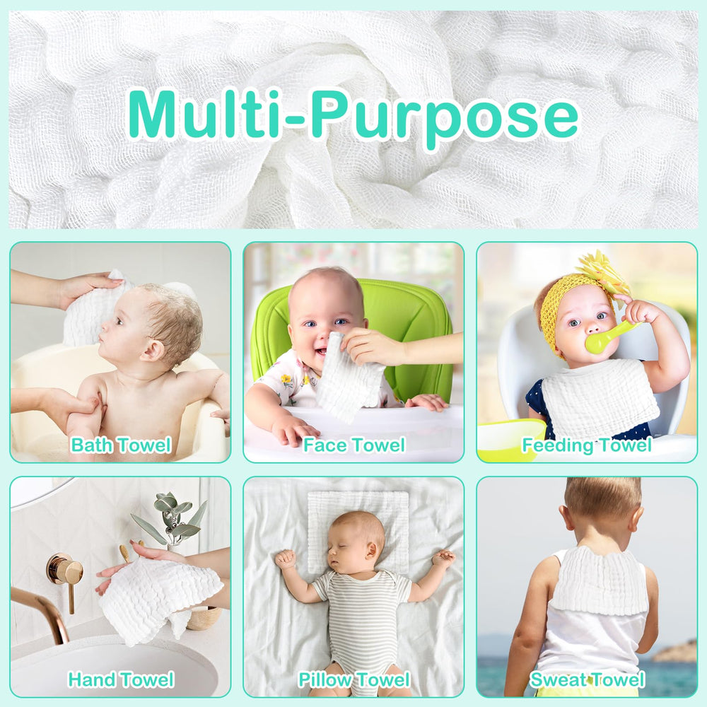 Accmor gift-set washcloths: ideal newborn shower or first-year gift.