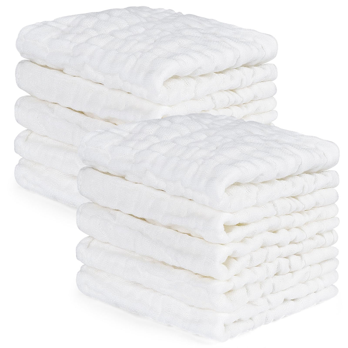 Accmor baby washcloths: soft cotton for gentle bath time.