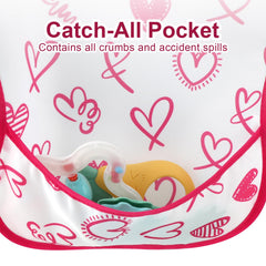 Accmor bib with adjustable Velcro for quick on-and-off during feeding