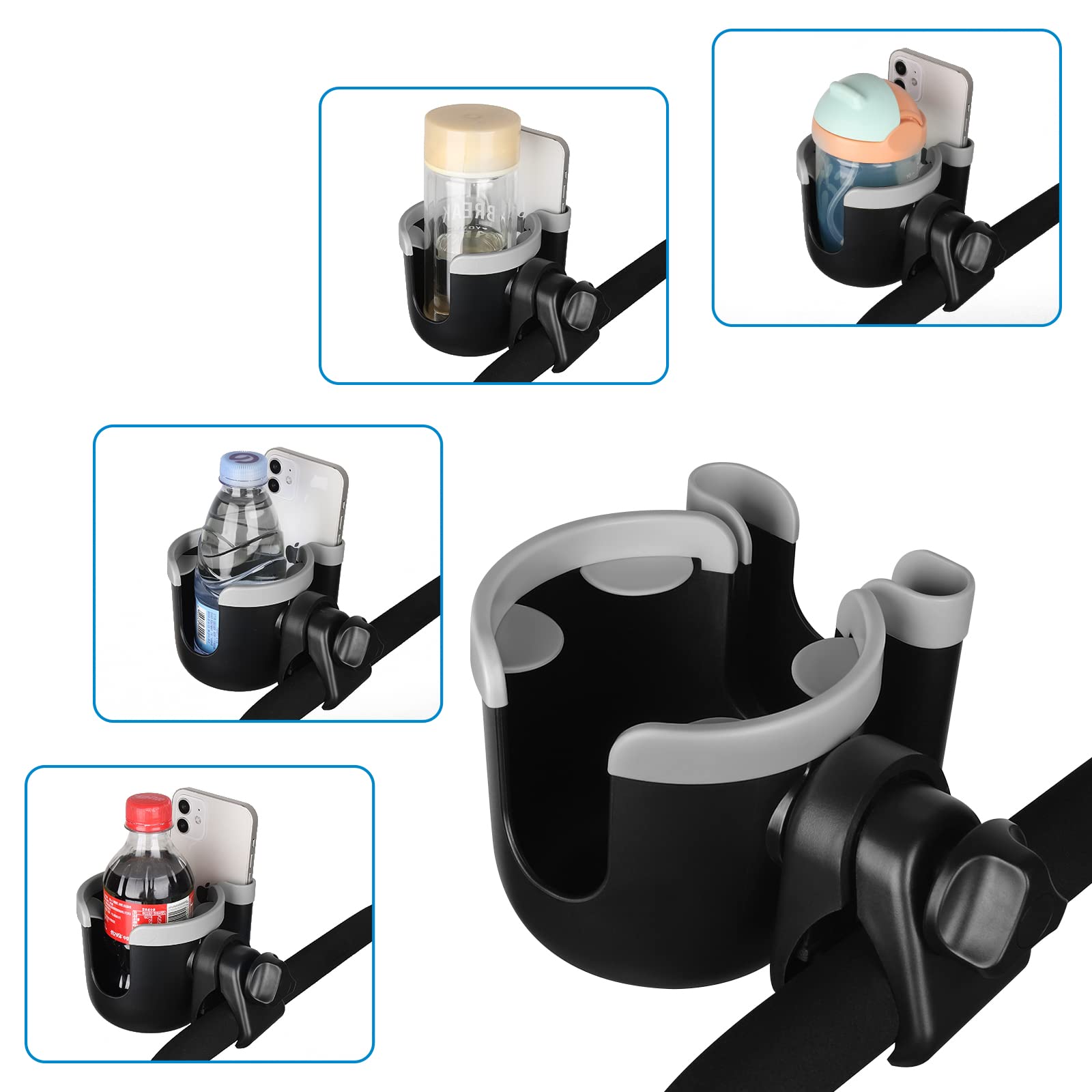 Accmor bicycle handle attachment shows quick tool-free mounting