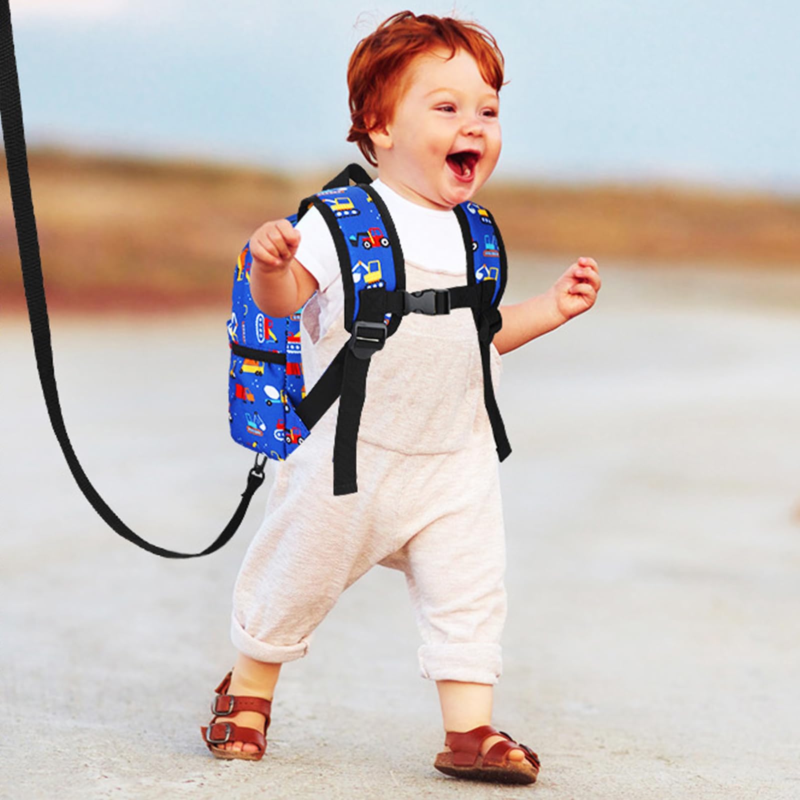 Accmor blue excavator backpack ideal for zoo trips and travel.