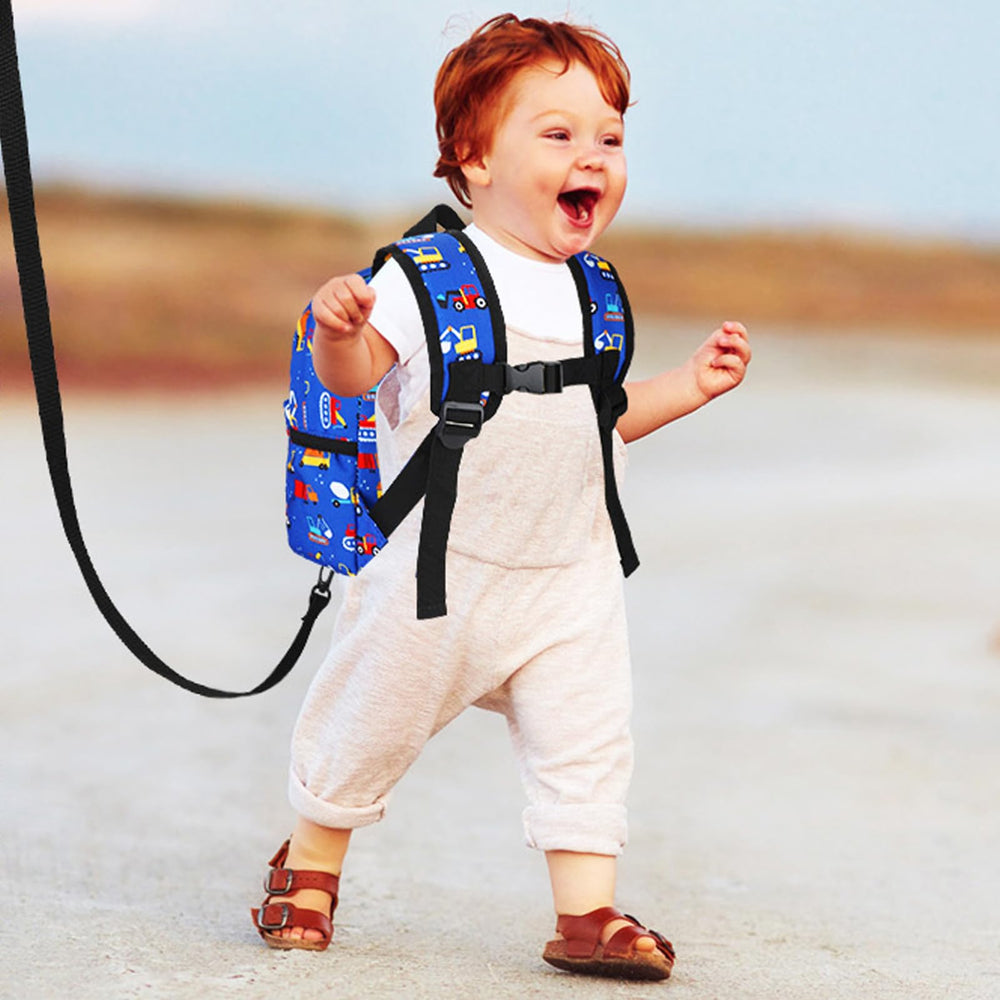 Accmor blue excavator backpack ideal for zoo trips and travel.
