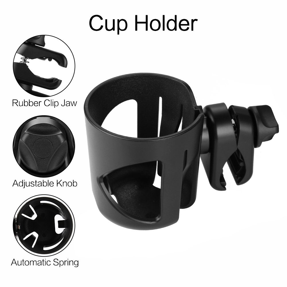 Accmor bottle holder clip on rod mounts securely for on the go drinks.