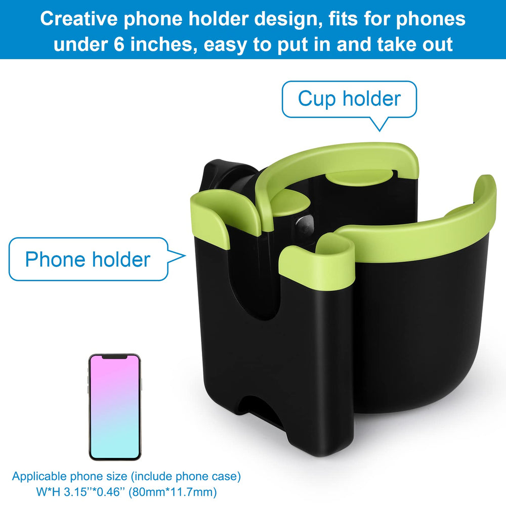 Accmor bottle holder with flexible silicone petals secures varied cups