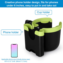 Accmor bottle holder with flexible silicone petals secures varied cups