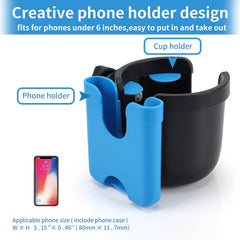 Accmor bottle holder with silicone petals grips cups firmly during travel.