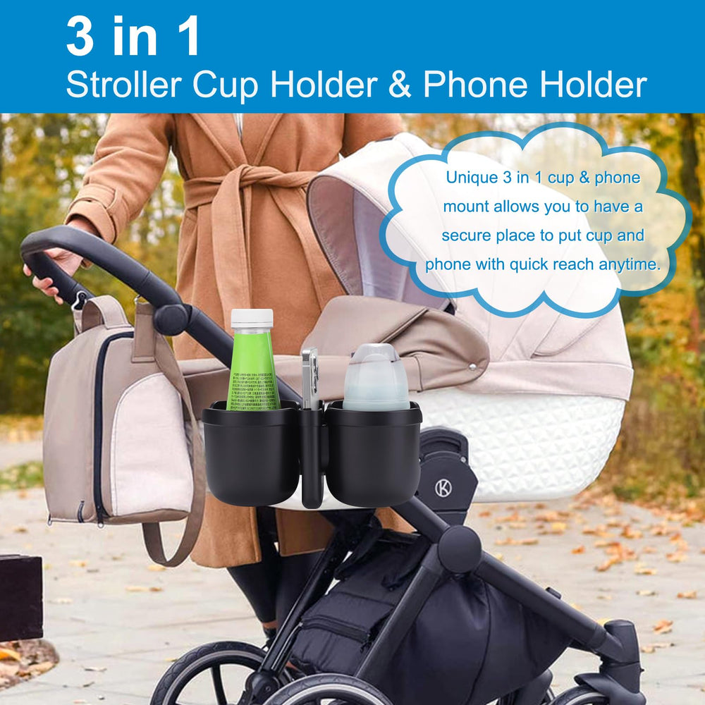 Accmor bottle holder with silicone petals secures various cups on the go.